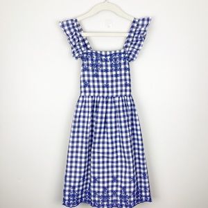 Cat & Jack - Medium Girls Blue & White Checkered Dress